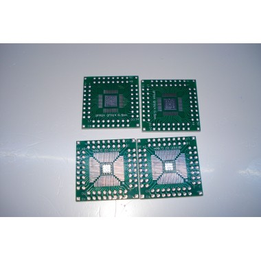 Макетная плата переходник QFP64-32 0,8mm / QFP64 0.5mm
