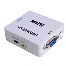 Конвертер VGA to HDMI mini со звуком переходник (1 шт.)