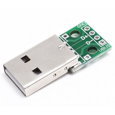 Модуль USB-AM PCB штекер на плате