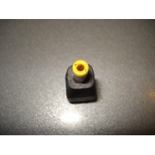 Штекер живлення 2,5\5,5 мм (жовтий), з клемною колодкою (під ґвинт)