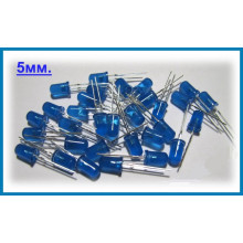 Светодиод диффузный синий 5 мм (1 шт.)