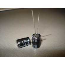 Конденсатор электролитический 470 uF 16 V, 105°C, d6 h12 470 мкф 16 в 470 16 (1 шт.) #5:62