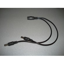 Делитель питания DC-F=>2xDC-M (D 5,5x2,1мм) кабель длиной 40см