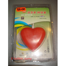 USB HUB USB-хаб 4 port разветвитель Сердце USB 2.0